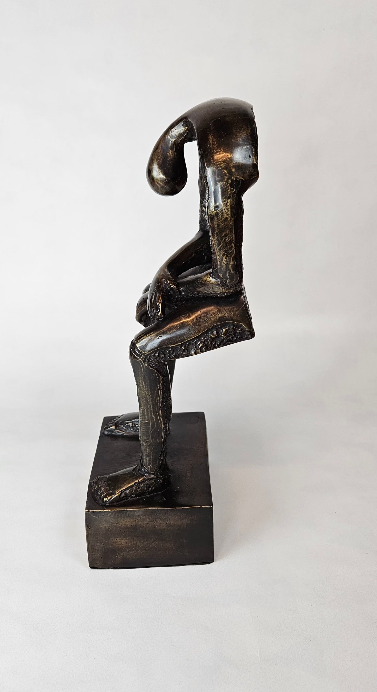 Statue en Bronze - Figure Humaine Contemplative Tokolausanne