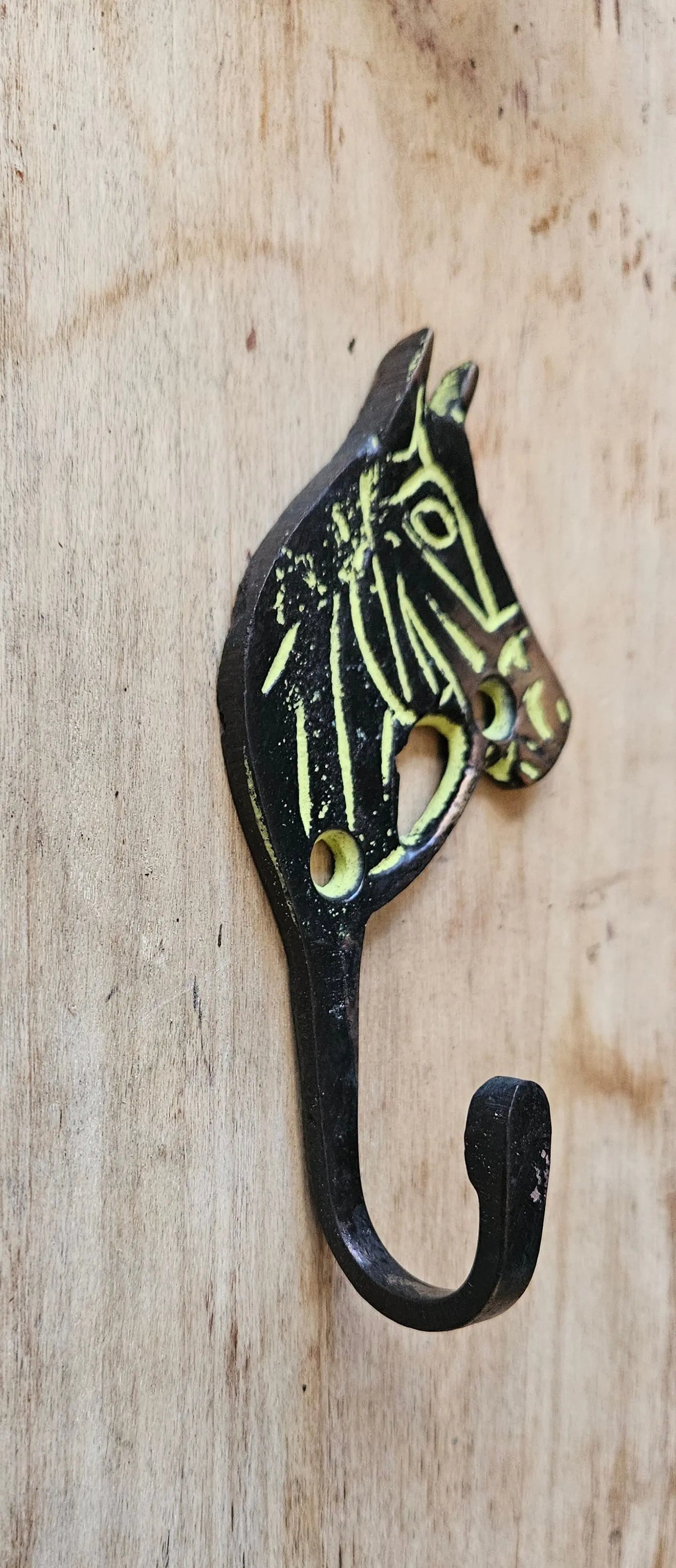 patere cheval en bronze