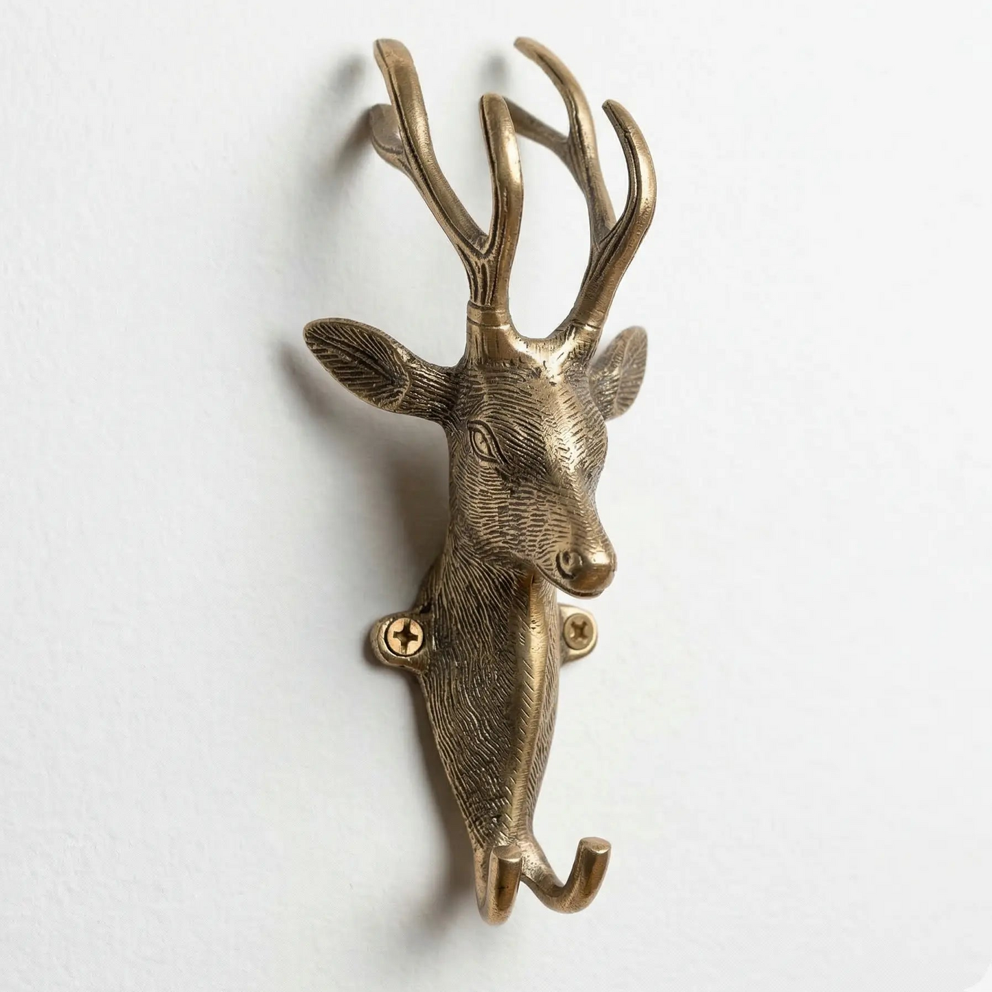 Crochet mural décoratif cerf en bronze - Style chalet! - TokoLausanne