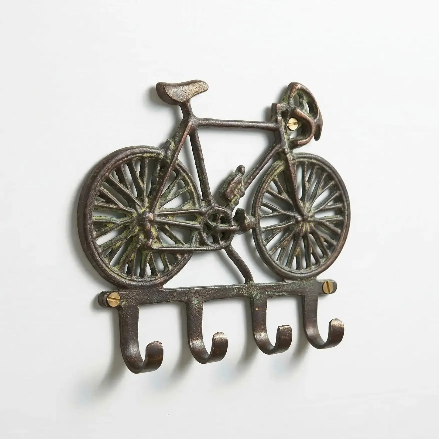 Porte-clés vélo en bronze vert de gris - TokoLausanne