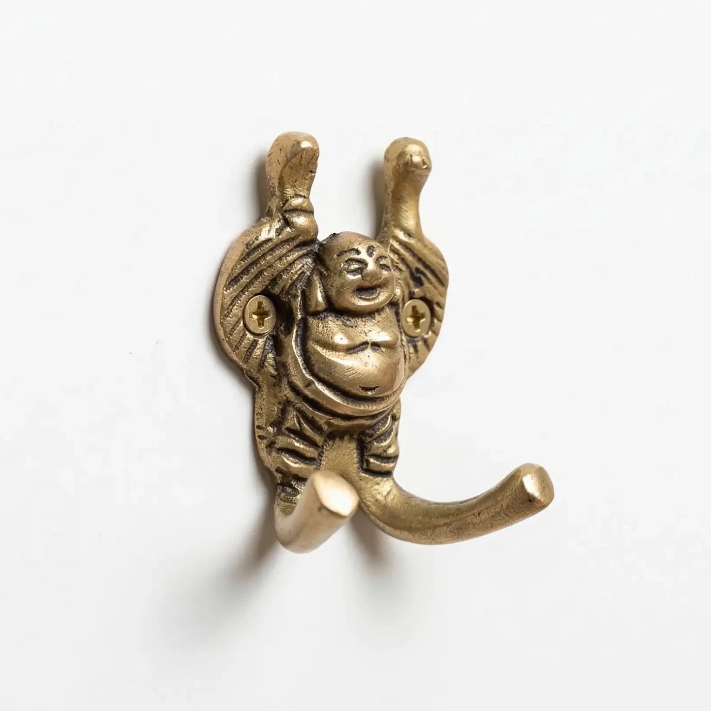 Patère Bouddha vintage en bronze, Déco zen - TokoLausanne