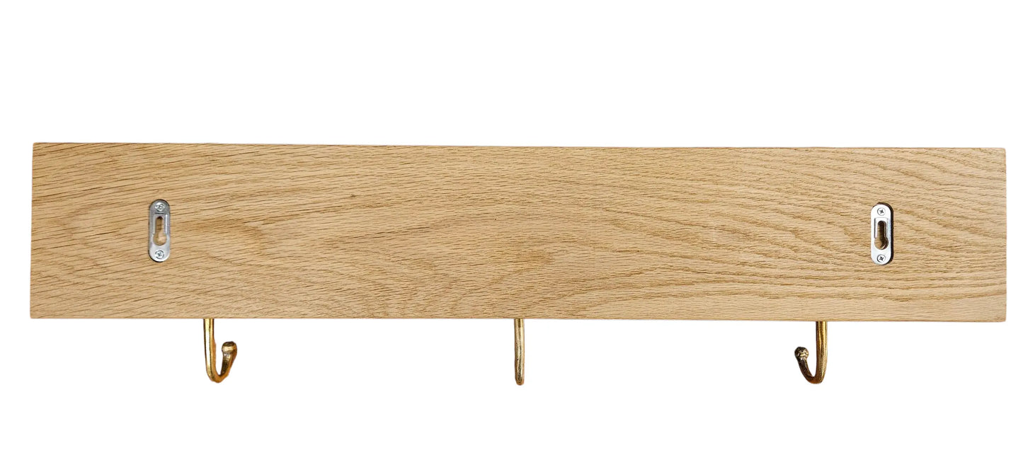 Porte-manteau mural 3 crochets papillons bronze Tokolausanne