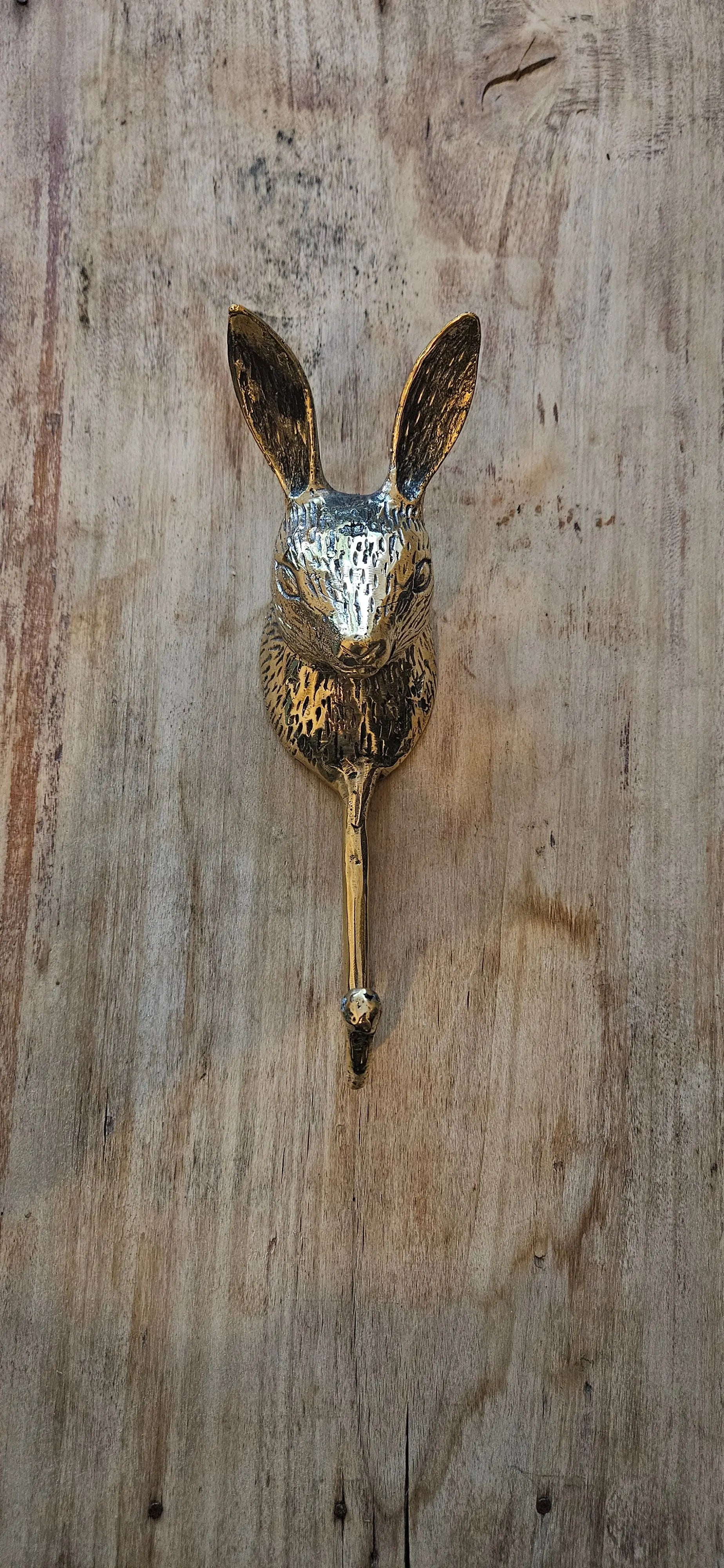 Patère Murale Tête de Lapin en Bronze - Crochet Décoratif Original Tokolausanne