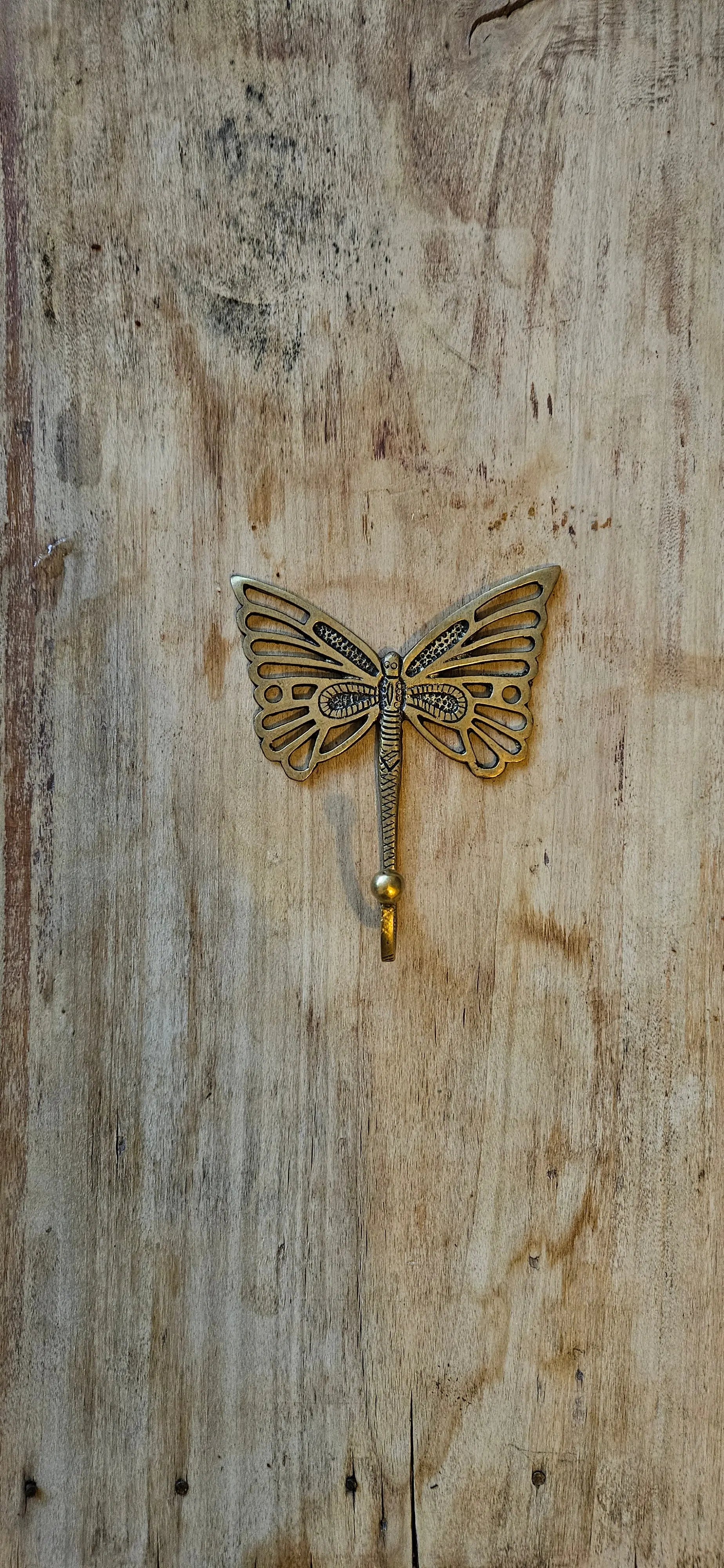 Patère Murale Papillon en Bronze - Crochet Décoratif Élégant Tokolausanne