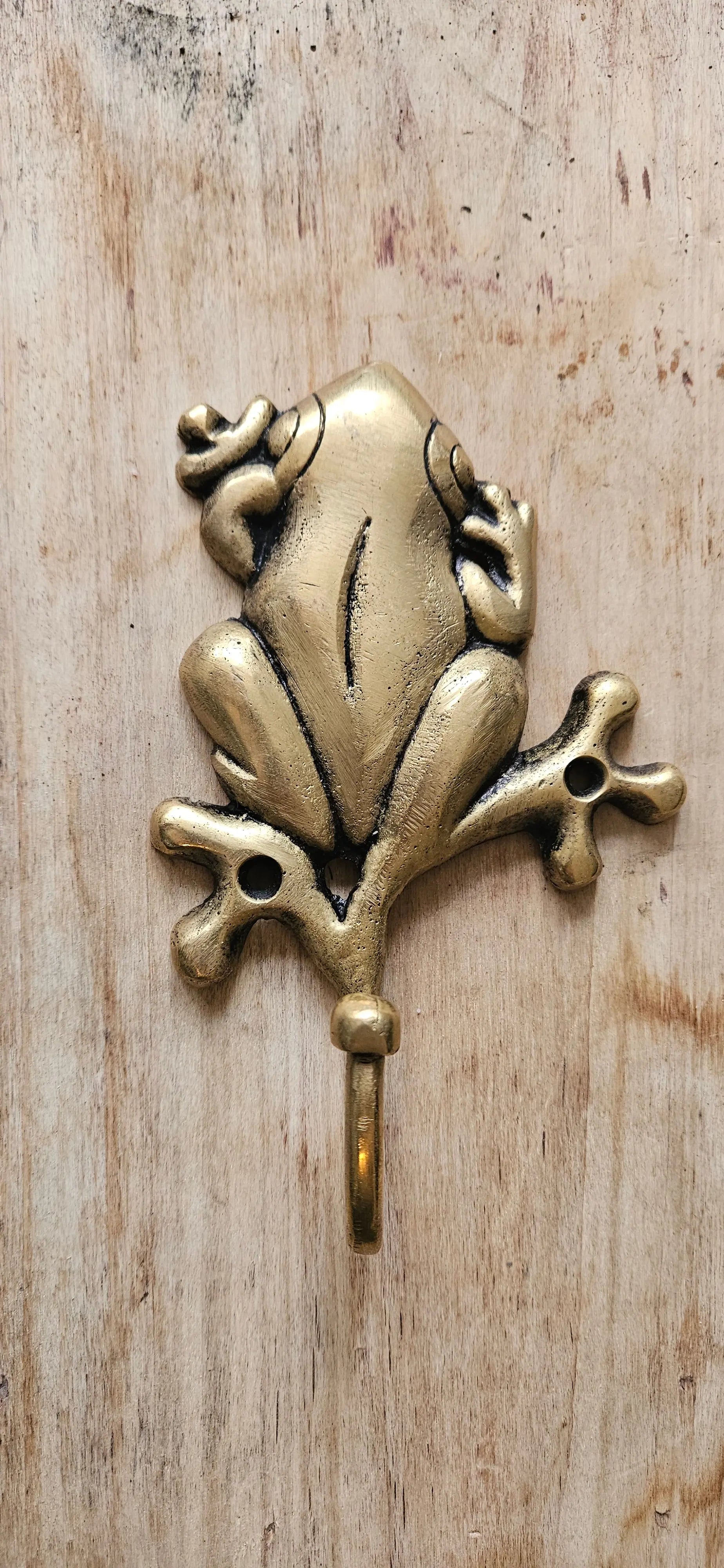 Patère Bronze Grenouille - Décoration Amusante et Originale Tokolausanne