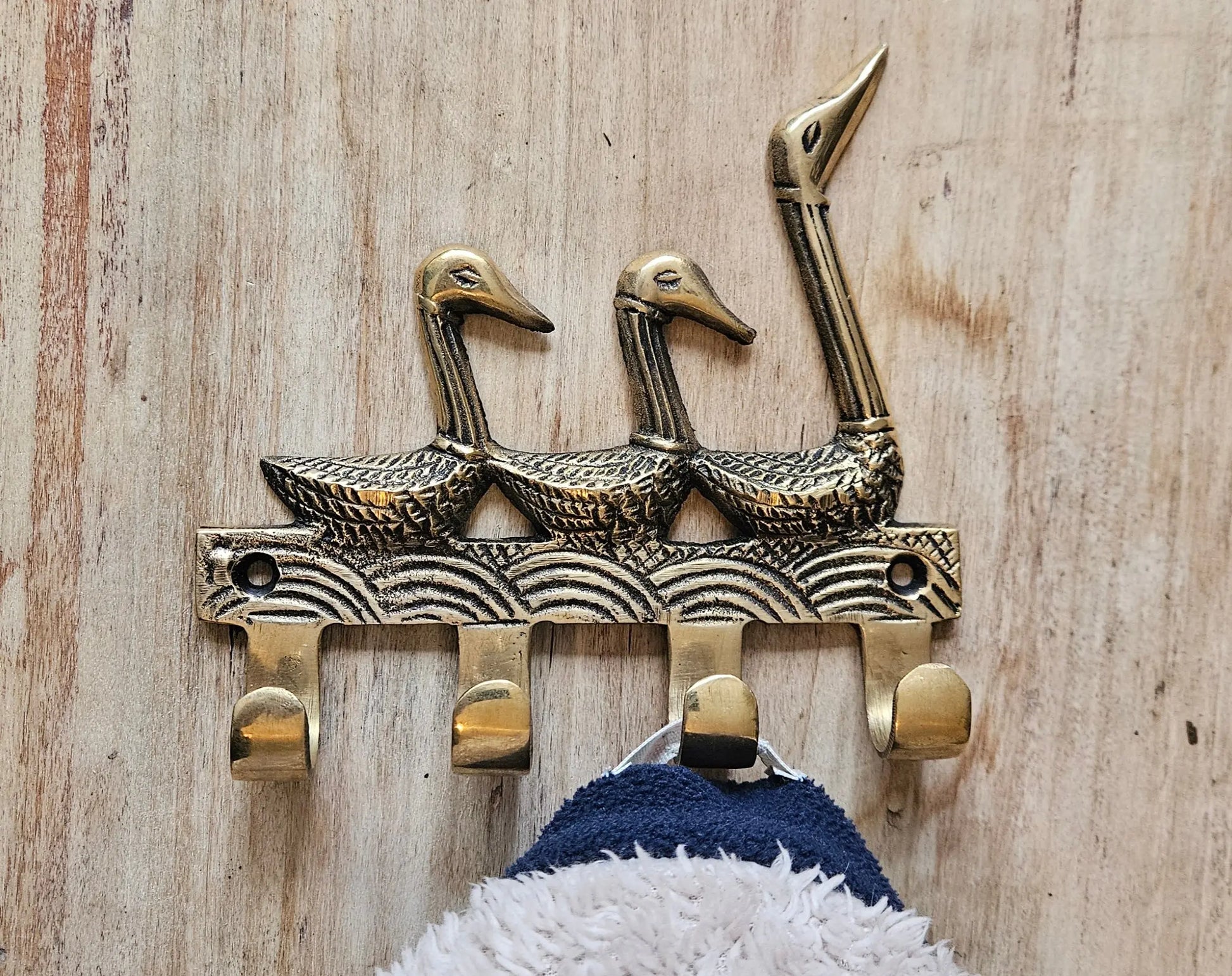 Patère Bronze Motif Canards - Décoration Élégante pour Intérieur Tokolausanne