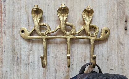 Patère Murale Bronze "Cobra" - Décoration Exotique et Élégante Tokolausanne