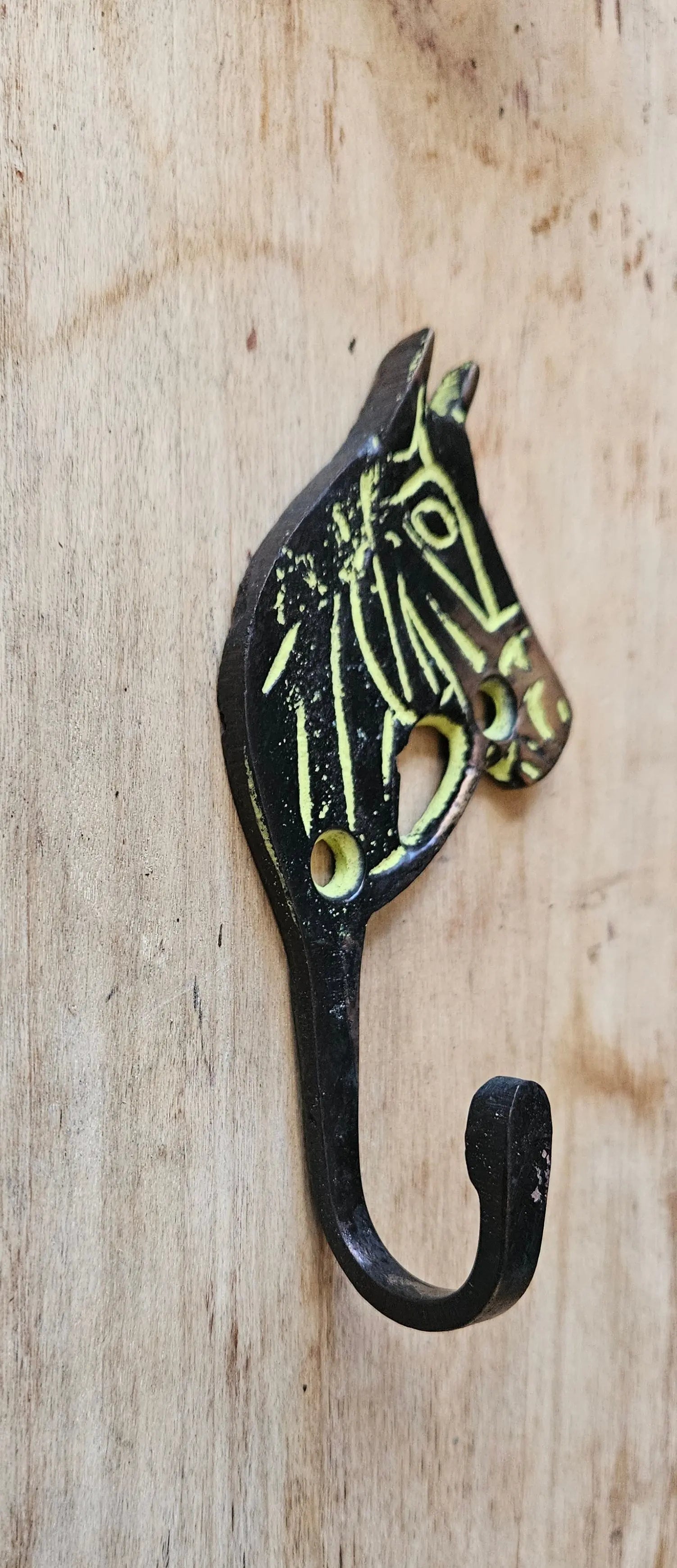 patere cheval en bronze