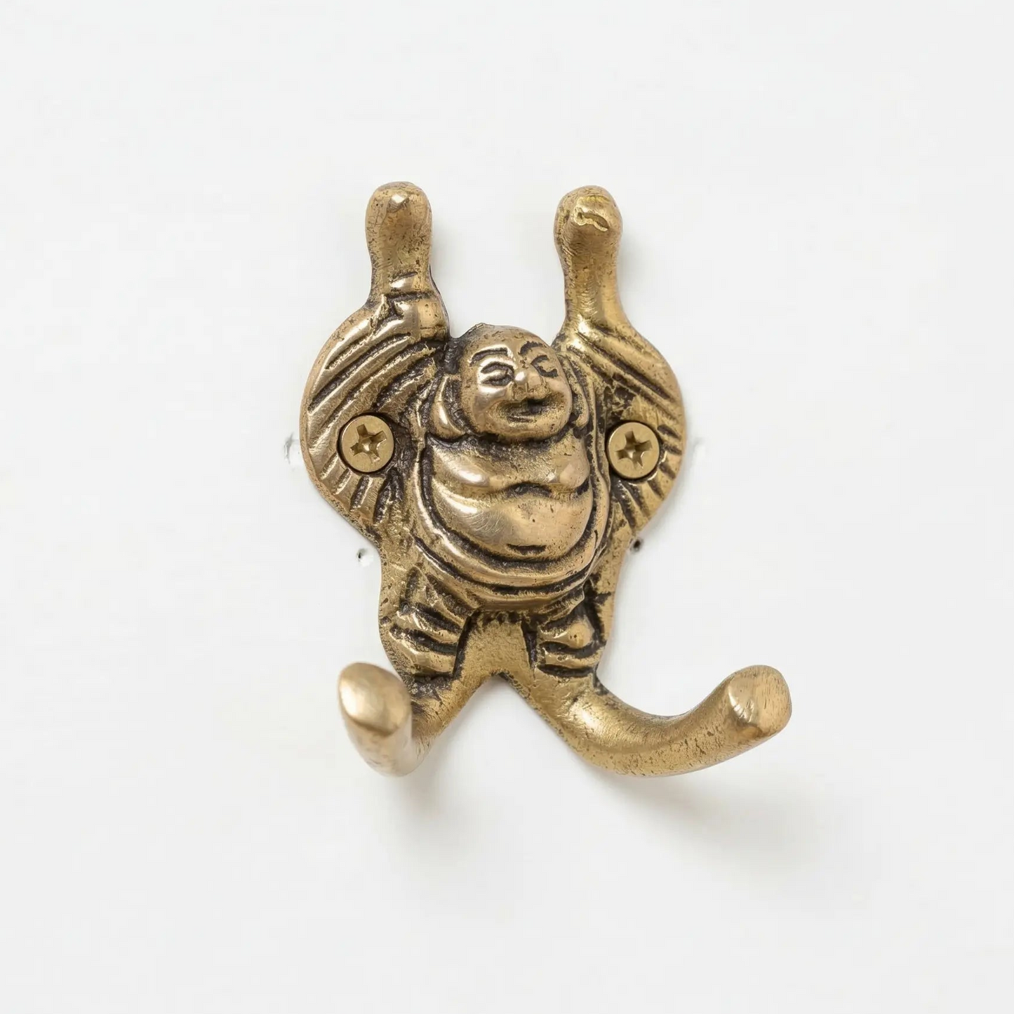 Patère Bouddha vintage en bronze, Déco zen - TokoLausanne