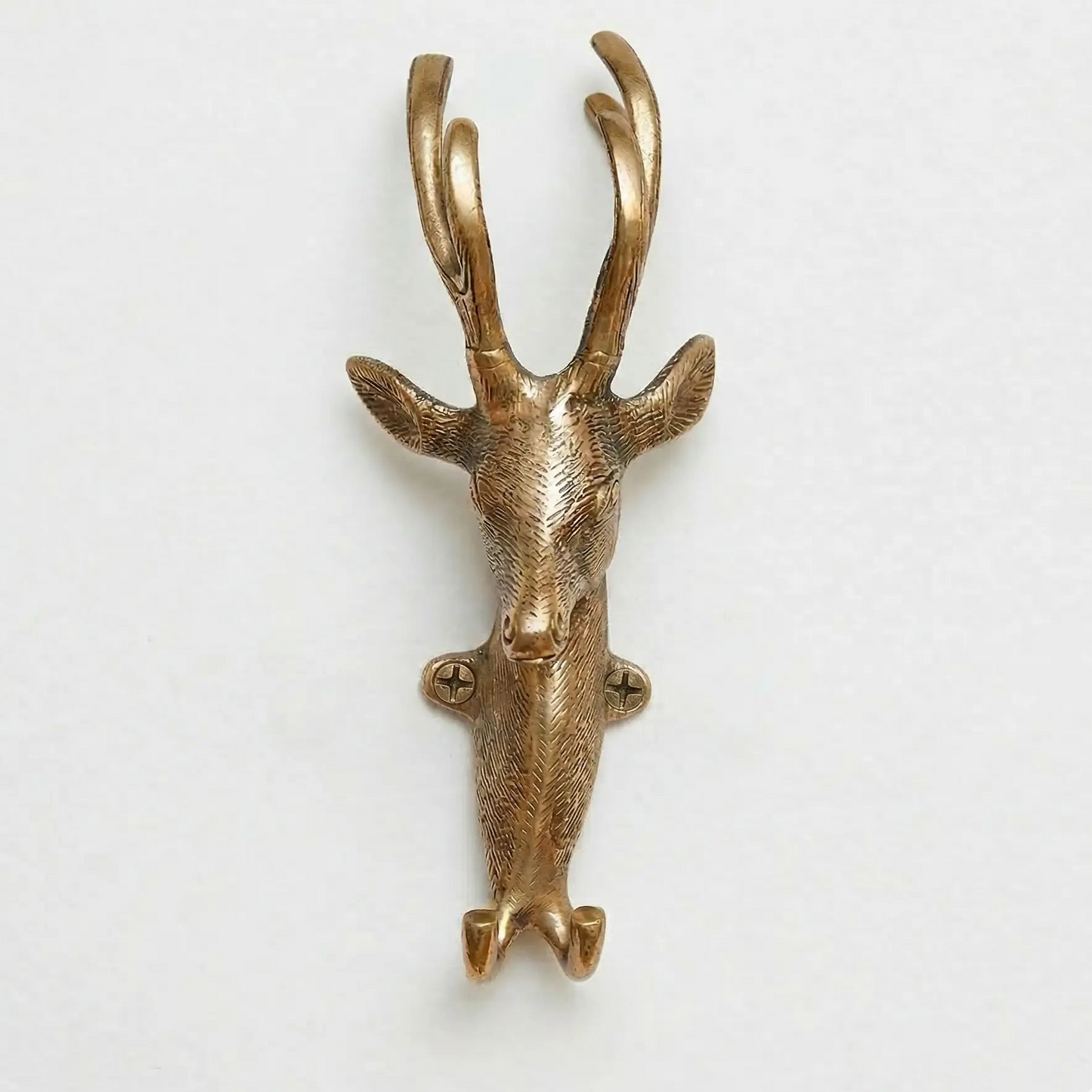 Crochet mural décoratif cerf en bronze - Style chalet! - TokoLausanne