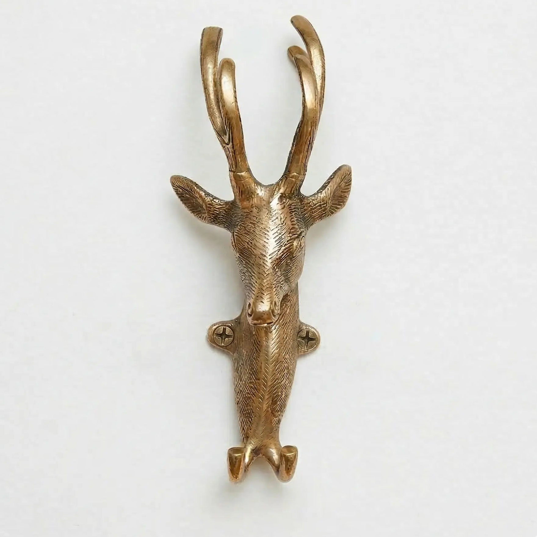 Crochet mural décoratif cerf en bronze - Style chalet! - TokoLausanne