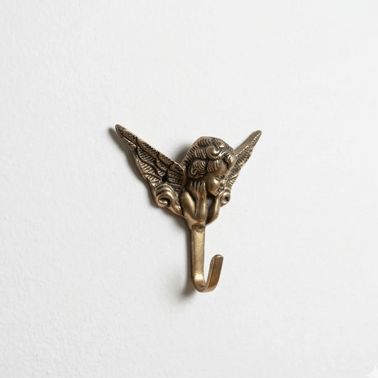 Crochet mural ange en bronze - TokoLausanne