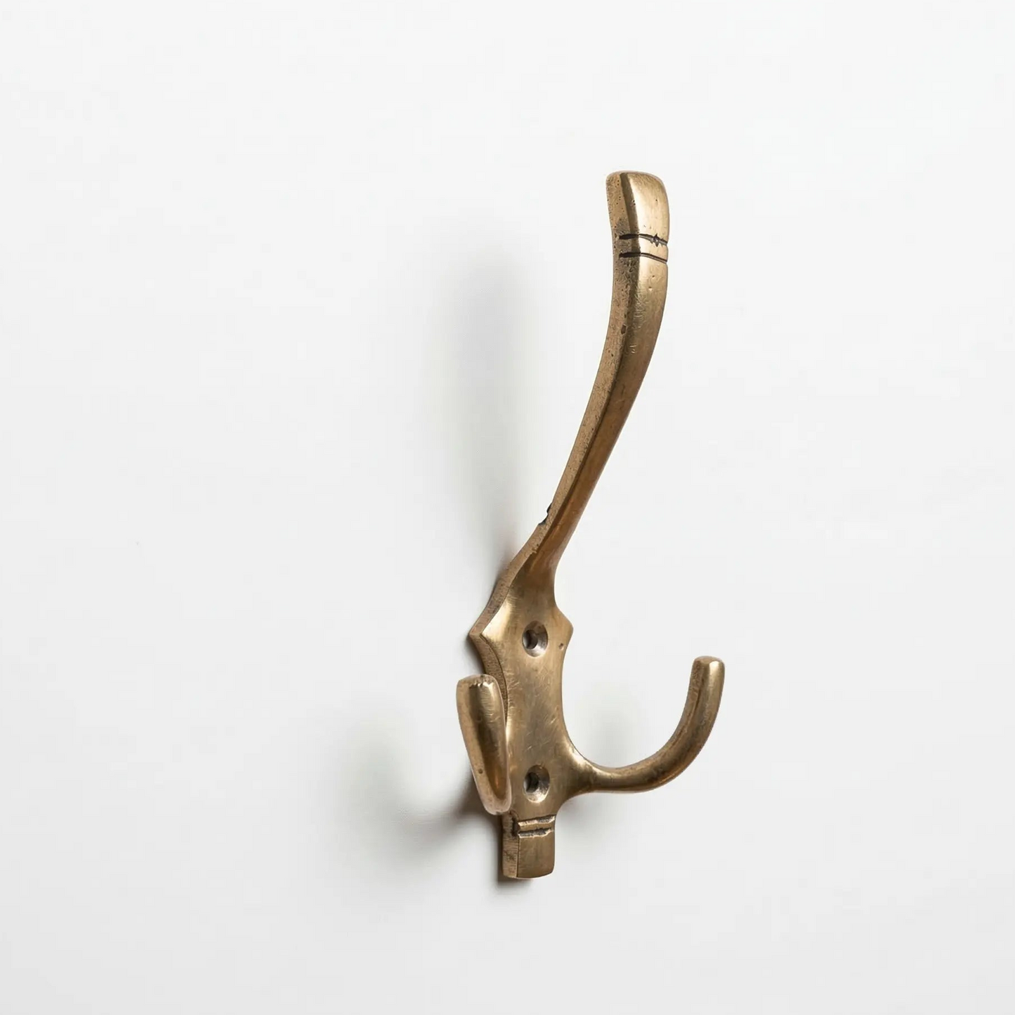 Patère vintage en bronze doré - solide et élégante! - TokoLausanne