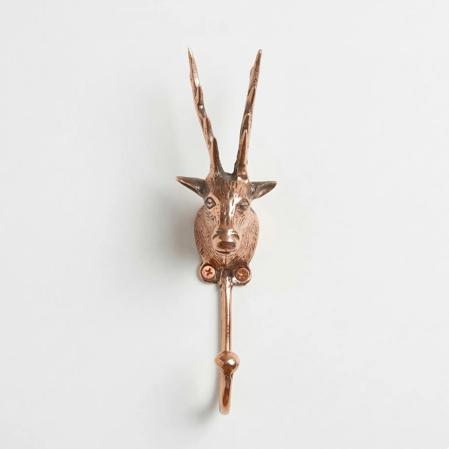 Crochet Mural tête de cerf en bronze - TokoLausanne