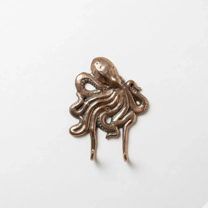 Crochet Mural Poulpe Bronze Vintage - Déco Marine - TokoLausanne