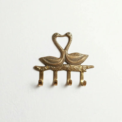 Porte-mateaux en bronze-motif cygnes - TokoLausanne
