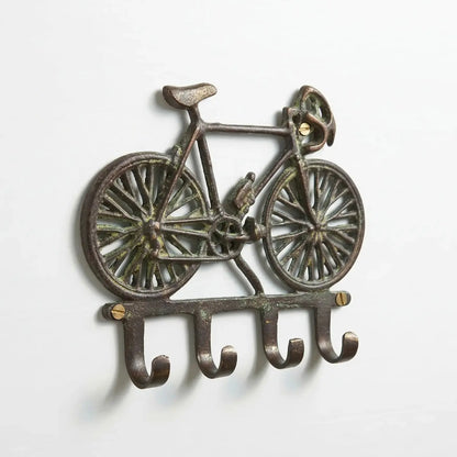 Porte-clés vélo en bronze vert de gris - TokoLausanne