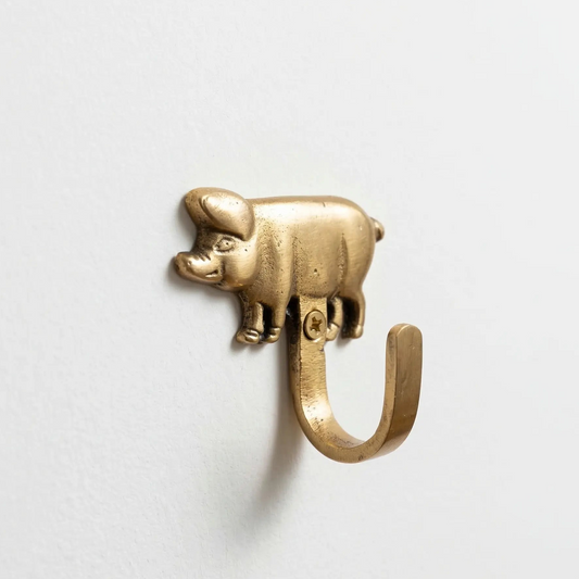 Crochet mural cochon doré, vintage et adorable ! - TokoLausanne