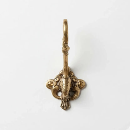 Portemanteau mural serpent en bronze, style ancien chic - TokoLausanne