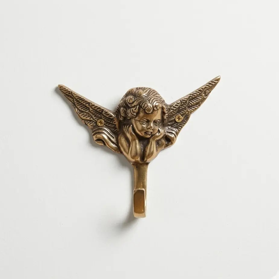 Crochet mural ange en bronze - TokoLausanne