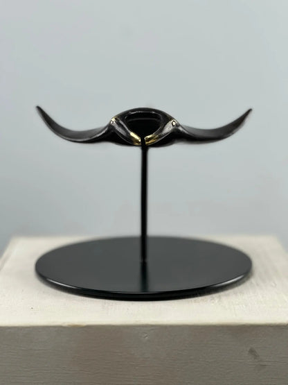 Sculpture Raie manta en bronze