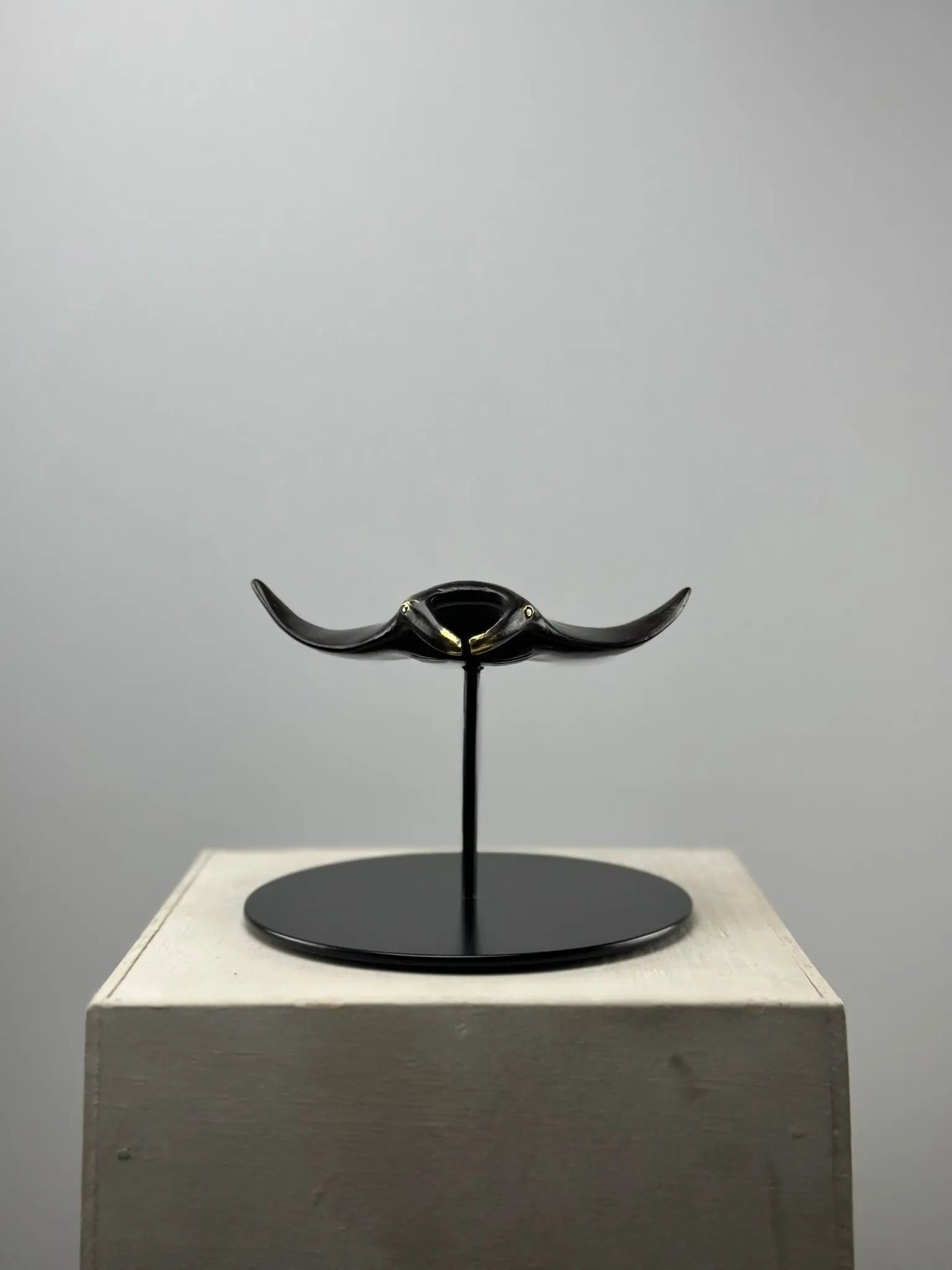 Sculpture Raie manta en bronze