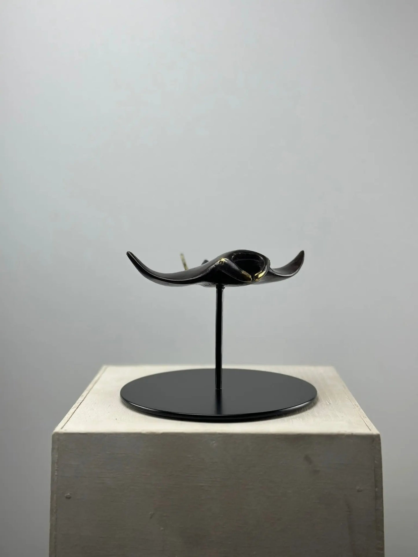 Sculpture Raie manta en bronze