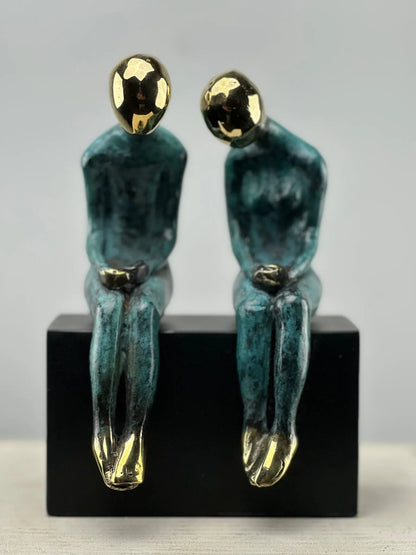 Le Couple Pensif en Bronze TokoLausanne 