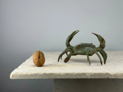 Crabe en bronze vert de gris TokoLausanne 