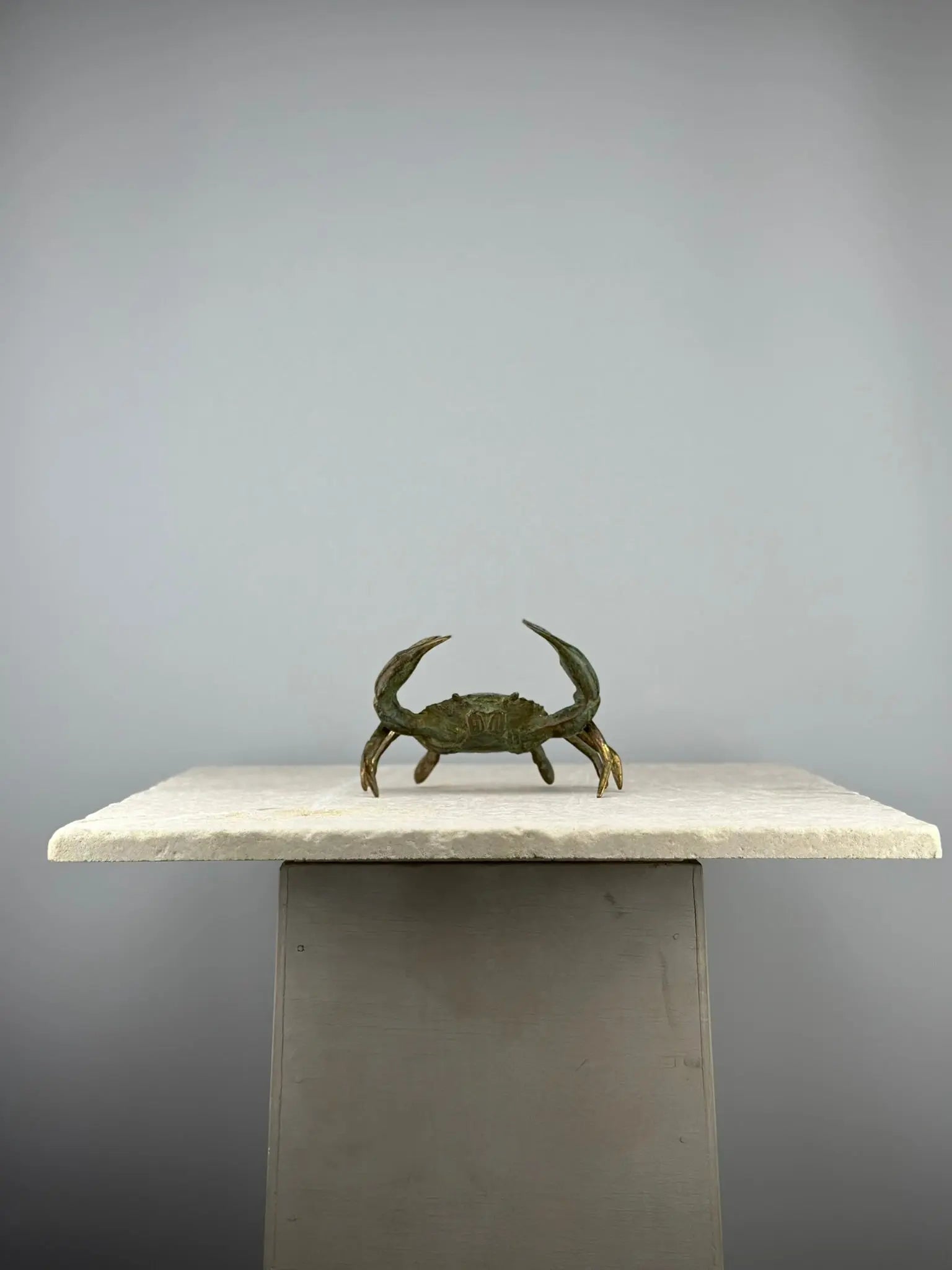 Crabe en bronze vert de gris TokoLausanne 