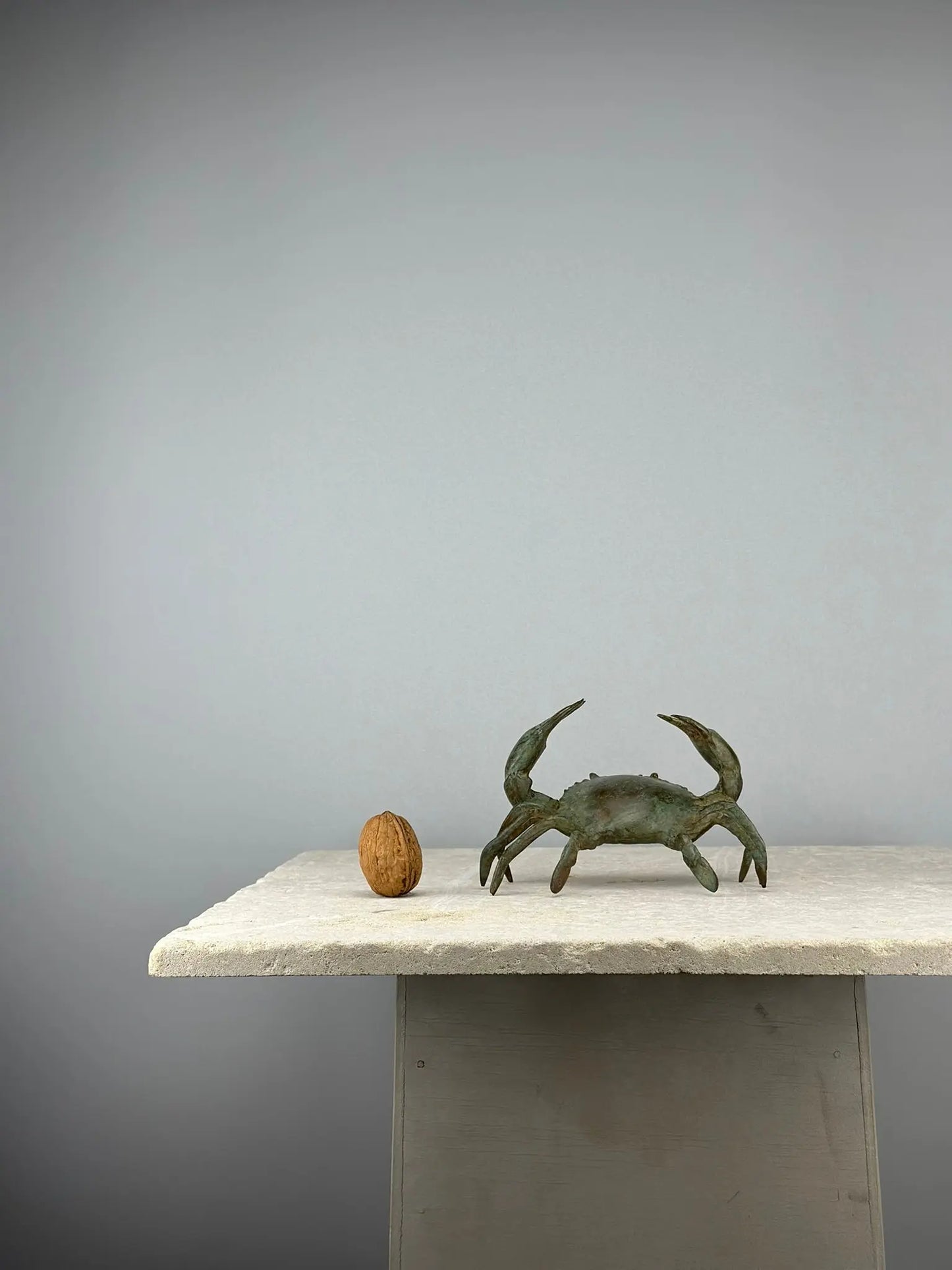 Crabe en bronze vert de gris TokoLausanne 