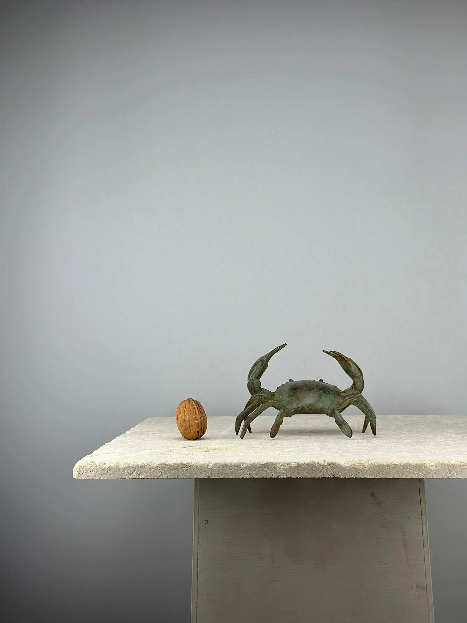Crabe en bronze vert de gris TokoLausanne 