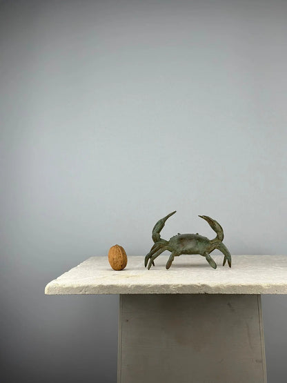 Crabe en bronze vert de gris TokoLausanne 