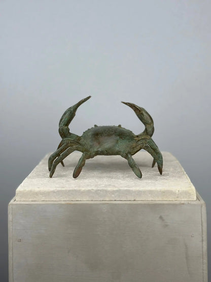 Crabe en bronze vert de gris TokoLausanne 