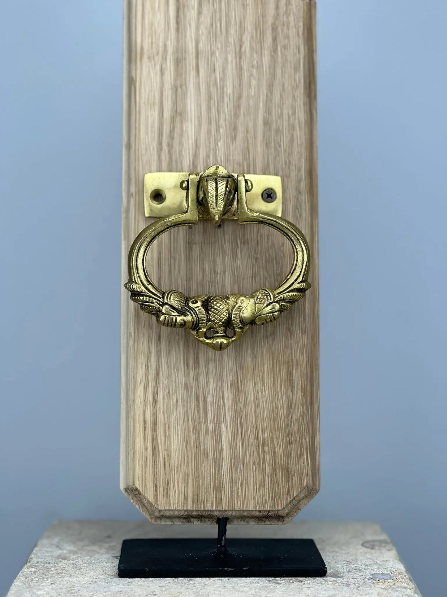 Heurtoir de porte Anneau Sculpté en Bronze
