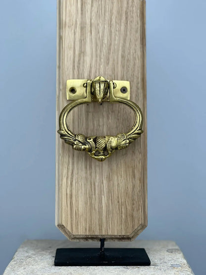 Heurtoir de porte Anneau Sculpté en Bronze