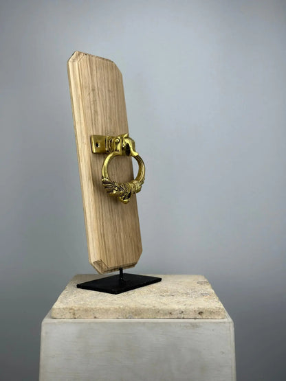 Heurtoir de porte Anneau Sculpté en Bronze