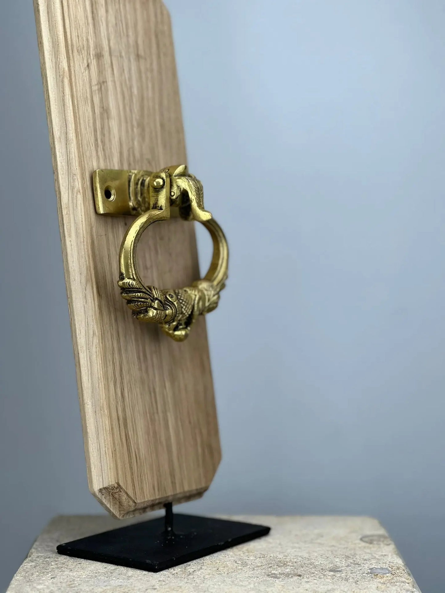 Heurtoir de porte Anneau Sculpté en Bronze