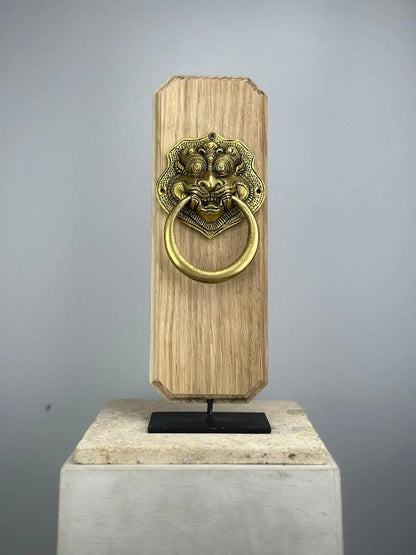 Heurtoir de porte Masque Barong en Bronze