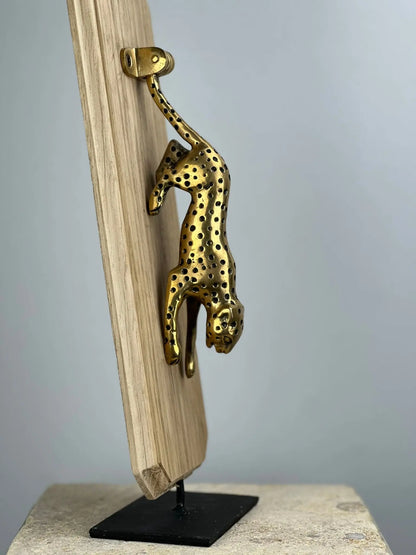 Heurtoir de porte Guépard en Bronze