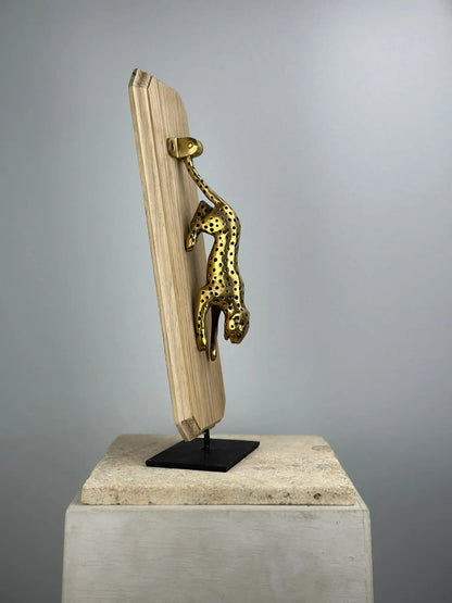 Heurtoir de porte Guépard en Bronze
