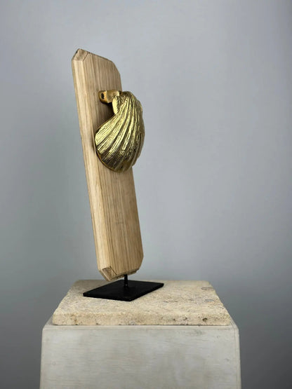 Heurtoir de porte Coquille Saint-Jacques en Bronze