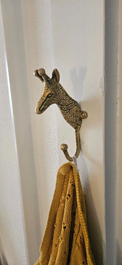 Crochet giraffe en bronze