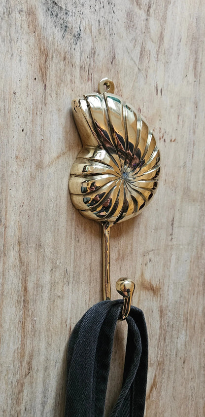 Crochet coquillage bronze