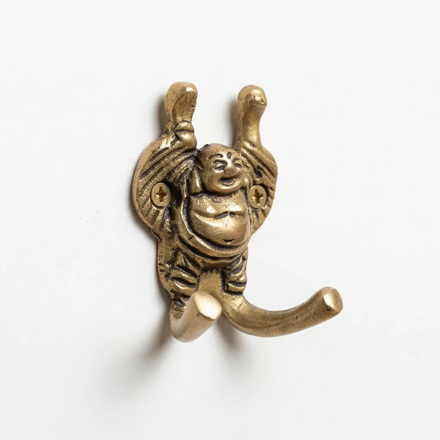 Patère Bouddha vintage en bronze, Déco zen - TokoLausanne