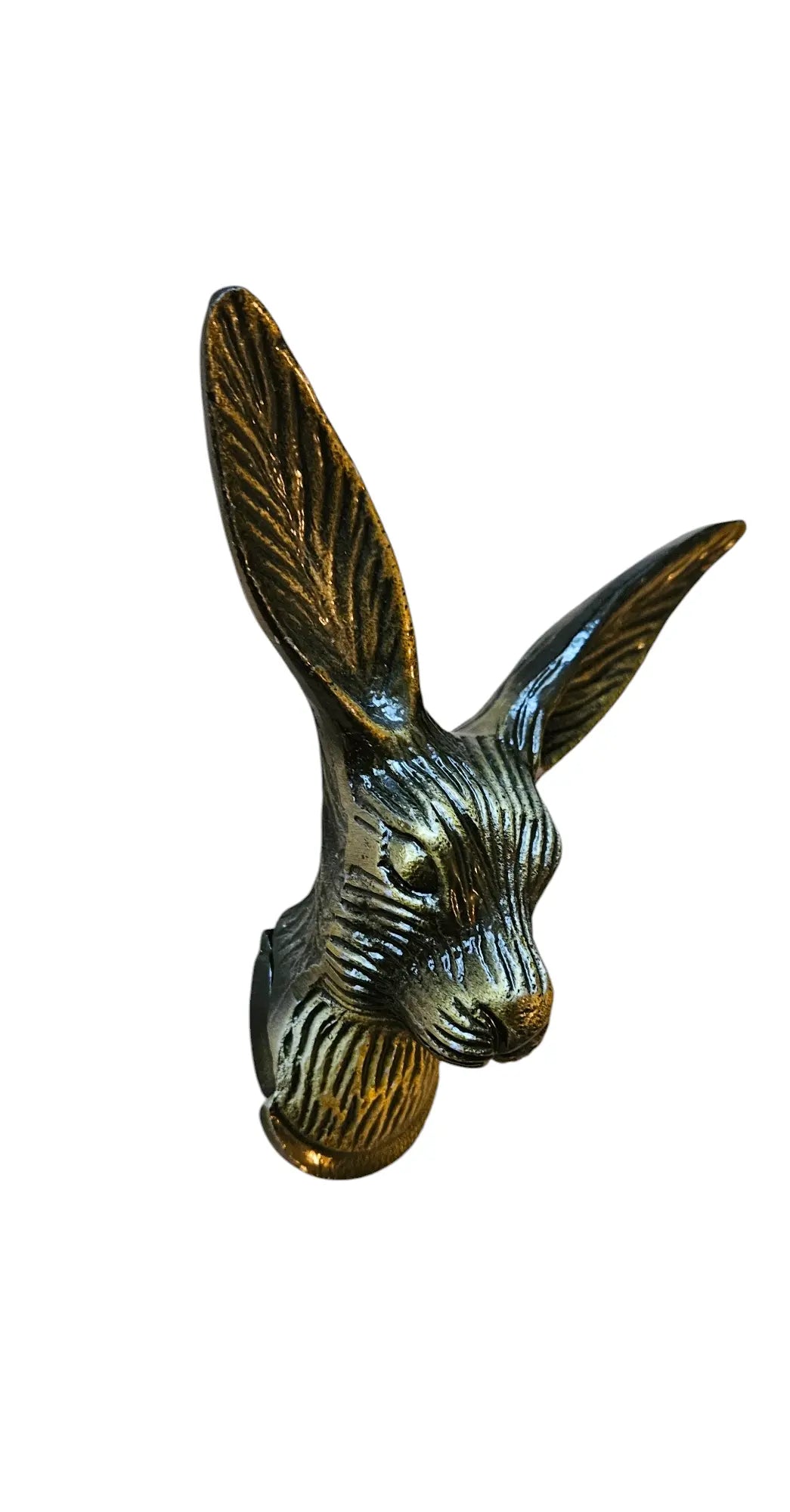 Patère Murale Tête de Lièvre en Bronze - Crochet Décoratif Original Tokolausanne