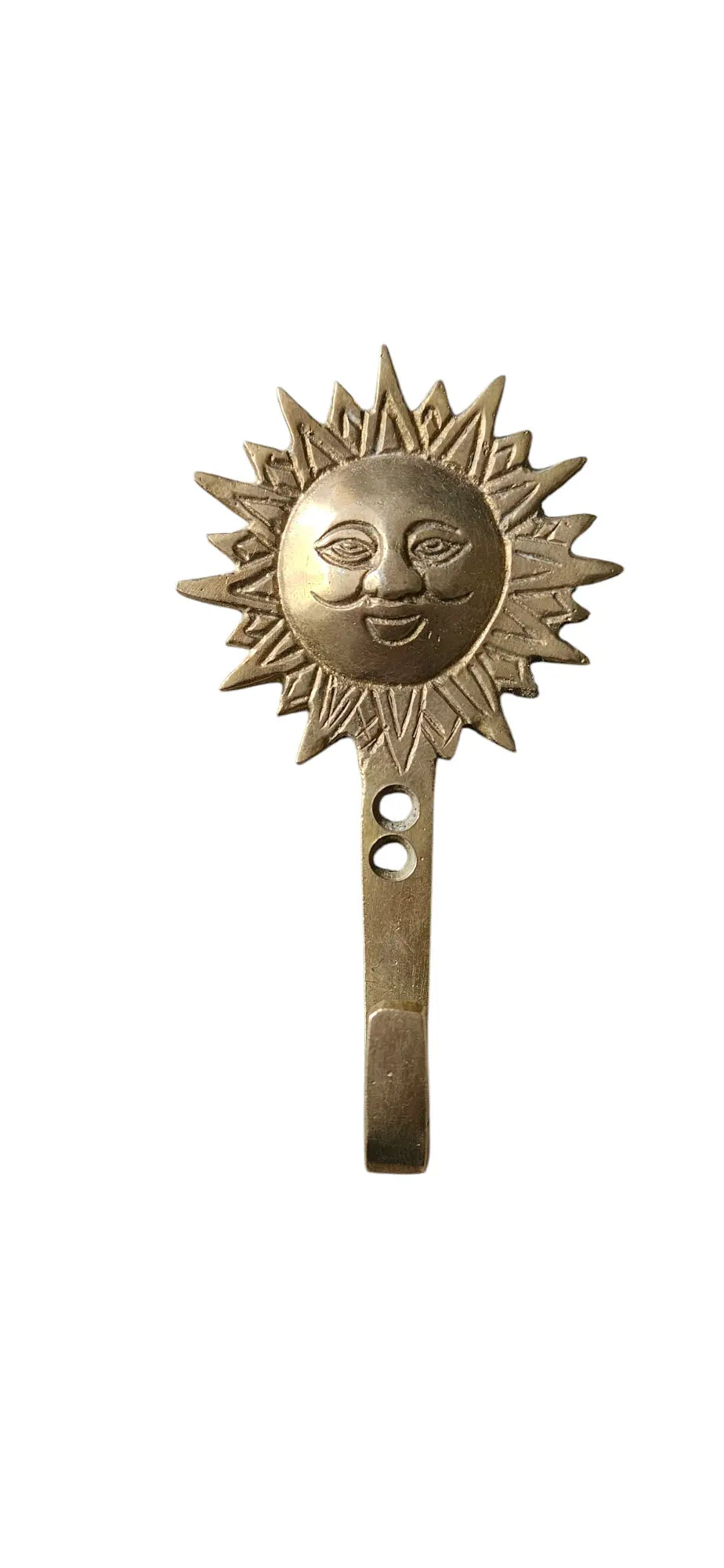 Patère Murale Soleil en Bronze - Crochet Décoratif Vintage Bohème Tokolausanne
