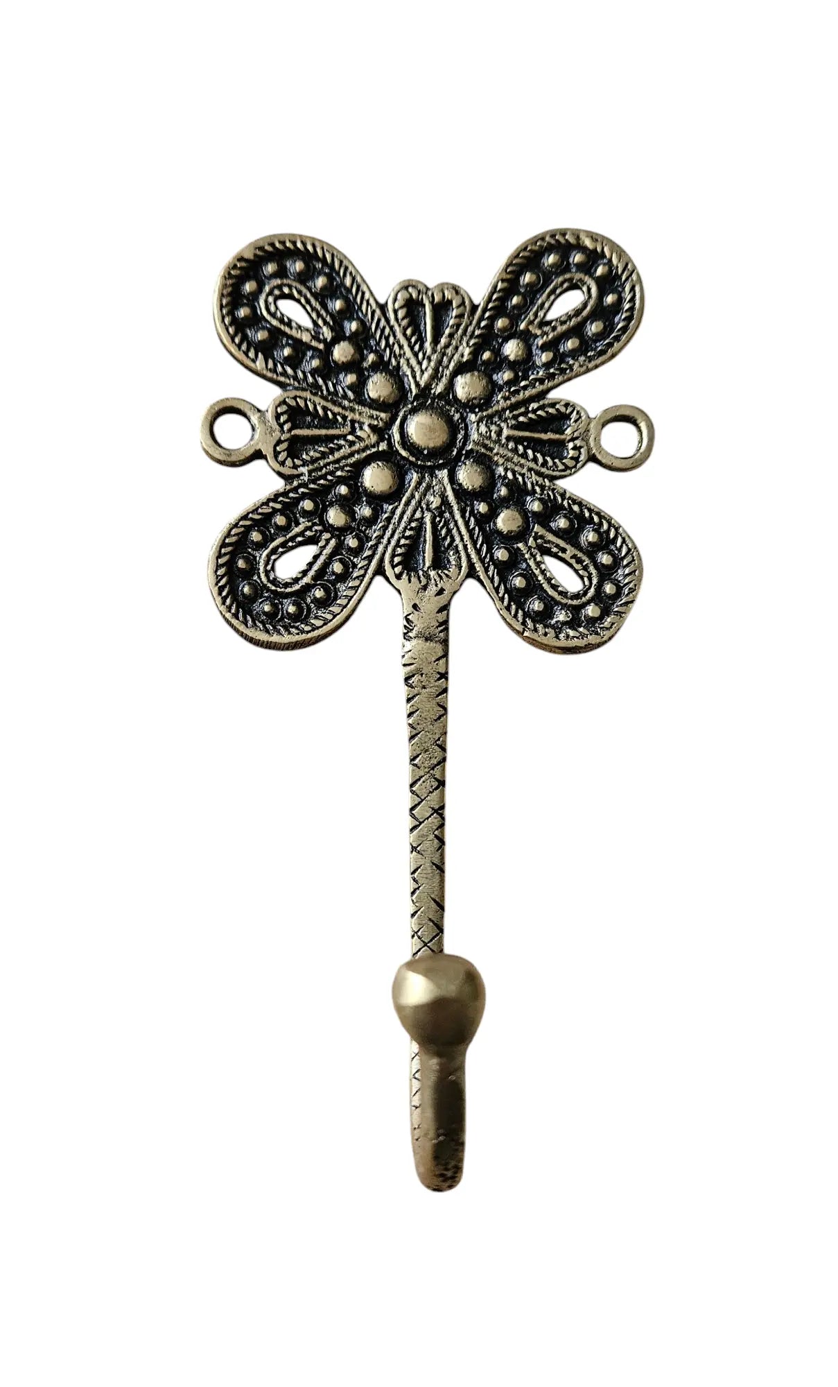Patère Murale Papillon en Bronze - Crochet Vintage Bohème Décoratif Tokolausanne
