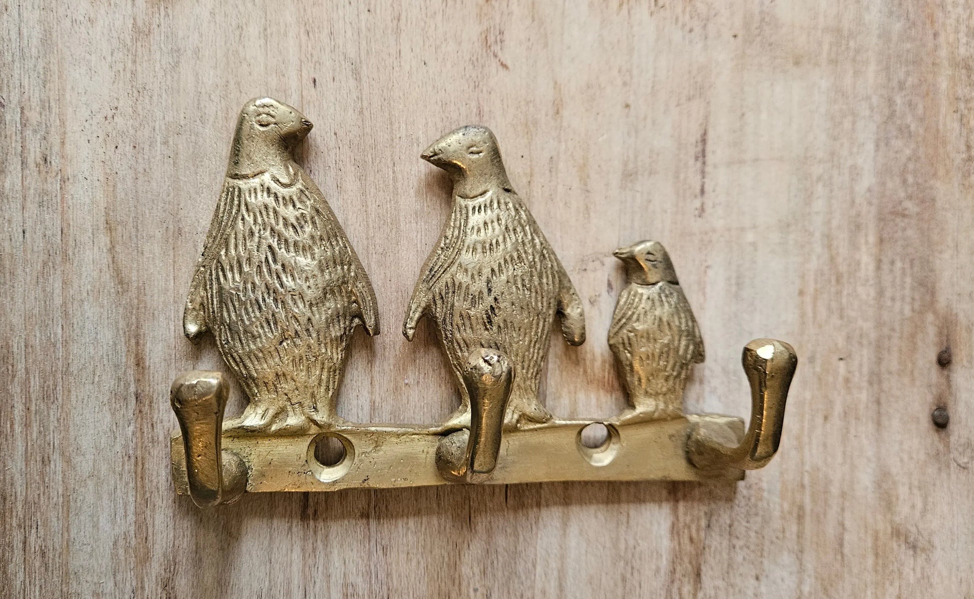 patere pinguin en brone