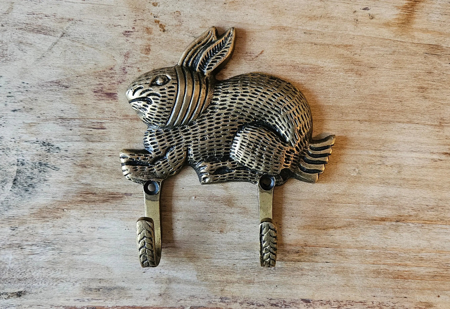 patere lapin en bronze